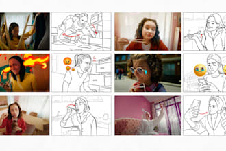 create storyboards for your ads video and films storyboard