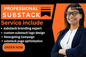 setup substack branding substack cover image substack logo about page newsletter