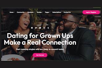 create a powerful online dating website with profiles and matching system