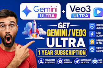 help you upgrade to gemini ultra veo3 power fast affordable account upgrade
