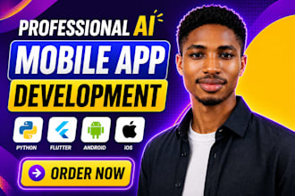 develop ai mobile app, andriod and ios mobile app, ai app, ai chatbot,