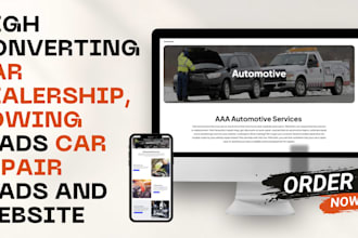 generate dealership repair detailing towing leads and build website