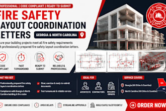 plan fire safety layout memo letters for buildings in georgia or north carolina