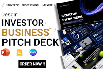 design or redesign pitch deck presentation powerpoint and google slides