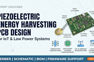 design piezoelectric energy harvesting pcb for iot and low power systems
