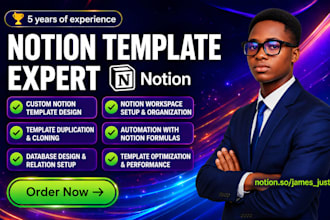 do customised notion template notion dashboard website notion consultant expert