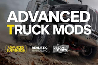 develop beamng truck mods with advanced suspension and handling