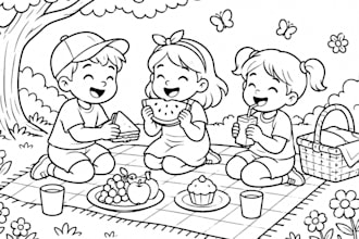 create custom kids coloring book pages and illustration
