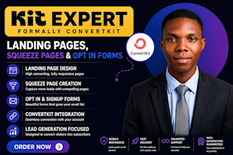 design convertkit landing pages squeeze pages and opt in forms