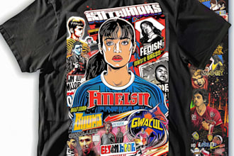 design a 90s graphic for your tee