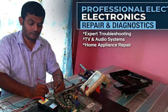 do professional repair and troubleshooting of electronics