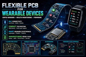 do flexible pcb for wearable health monitoring device, esp32 sensor and firmware