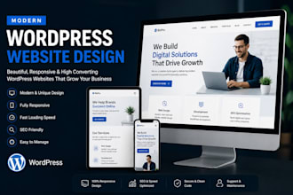 modern wordpress website design