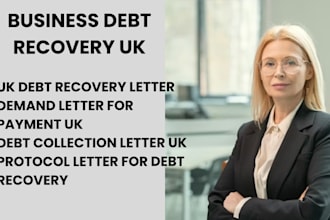 draft UK dept recovery letter, demand letter for payment, protocol letter