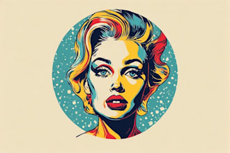 create amazing pop art portraits in modern style