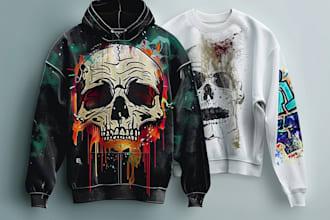 design a incredible streetwear clothing design or tshirt