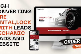 generate dealership repair detailing towing leads and build website