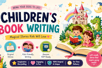 ghostwrite children story book, kids story book writing, children book writer
