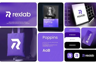 create modern brand identity and complete branding kit