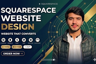 design a professional squarespace website with SEO