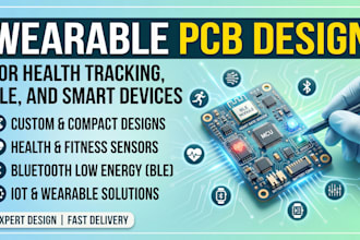 design compact wearable pcb for health tracking, ble and smart devices