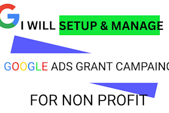 manage google ads grant setup