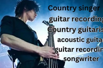 male singer songwriter for country song, country singer songwriter and producer