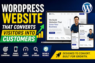 design a wordpress website that converts visitors into customers