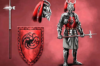 custom anime cosplay creation 3d wearable dark knight fantasy anime armor
