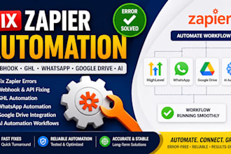 fix error in zapier webhook automation, ghl whatsapp google drive ai automation