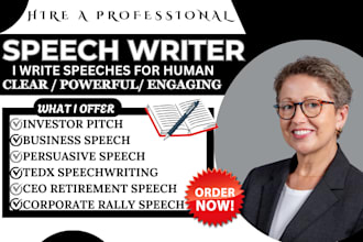 write a strategic business speech as a corporate analyst and speech writer