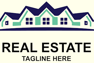 create a unique real estate logo for realtors and agencies
