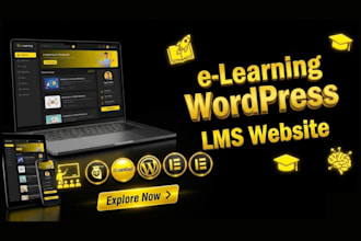 create elearning website lms website online course website tutor website