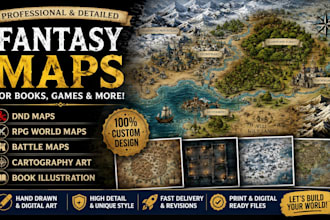 create fantasy map, dnd map rpg world map art battle maps illustration for books