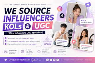 do really good influencer ugc kols marketing service for you