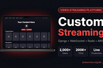 build a video streaming platform with django and websocket