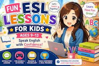 tutor kids in english esl with fun and interactive lessons