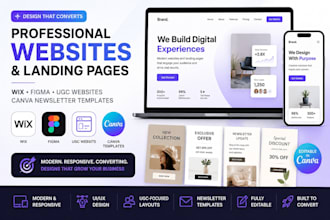 design wix figma ugc architecture website editable newsletter templates on canva