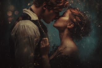 create cinematic romance novel covers for amazon KDP
