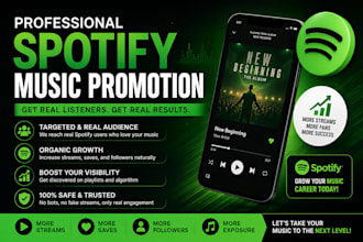 do professional spotify music promotion, spotify music track promotion