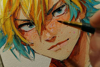draw anime art character