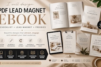 design PDF lead magnet, checkist, lead magnet, ebook design, freebies