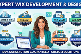design wix enterprise wix adi wix velo wix cms wix booking wix stores wix studio