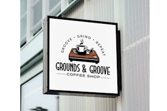 design cafe coffee shop business logo for you