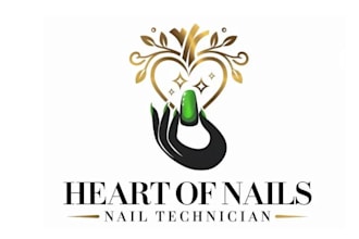 design stand out super nail technician logo