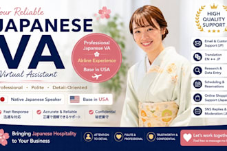 be your professional japanese virtual assistant