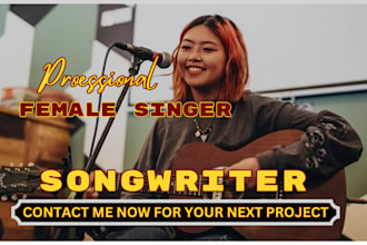 female pop singer edm singer female singer and vocalist dancepop and custom song