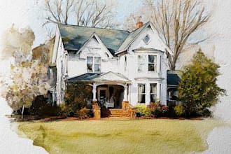 turn your home into watercolor painting