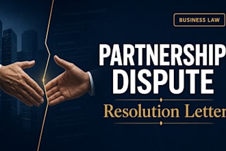 write a strategic US partnership dispute and resolution letter
