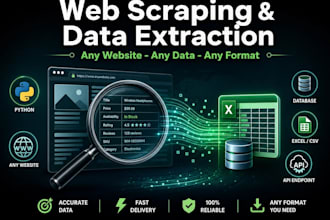 do web scraping, data extraction, and automation